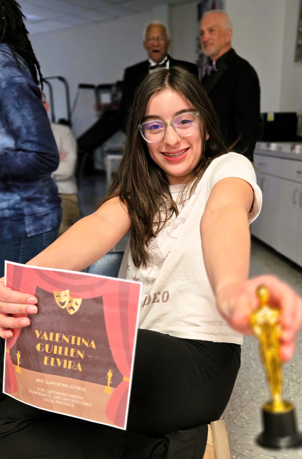 Valentina award at Trinity Prep